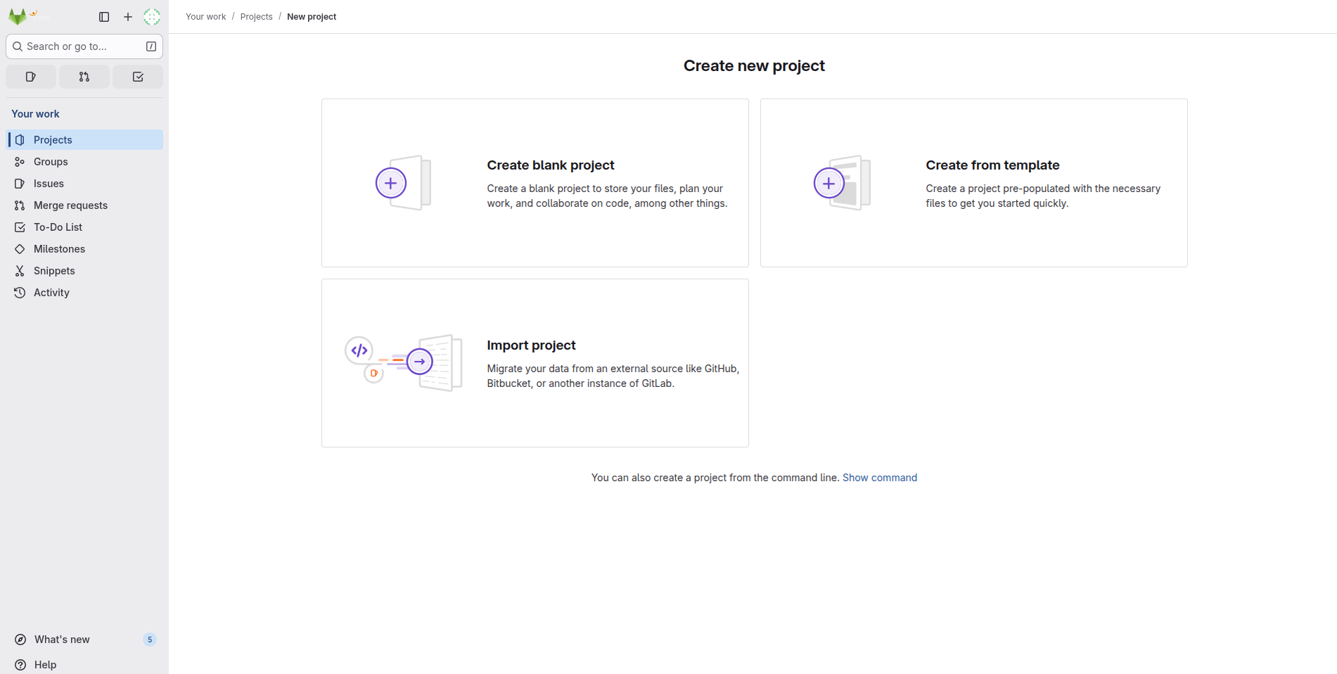 GitLab Create Project